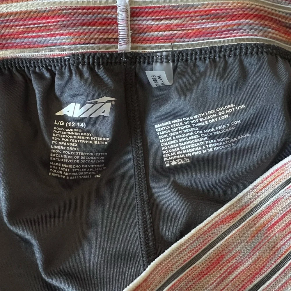Avia Women's Active 2Fer Running Short with Filament Waistband + Moisture Wick L
